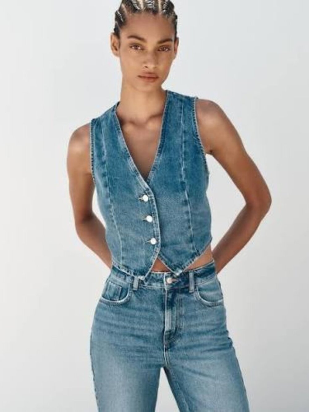 Zara Denim Vest